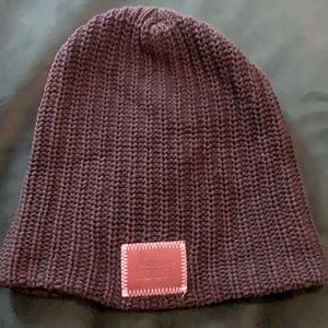 LYM black knit beanie